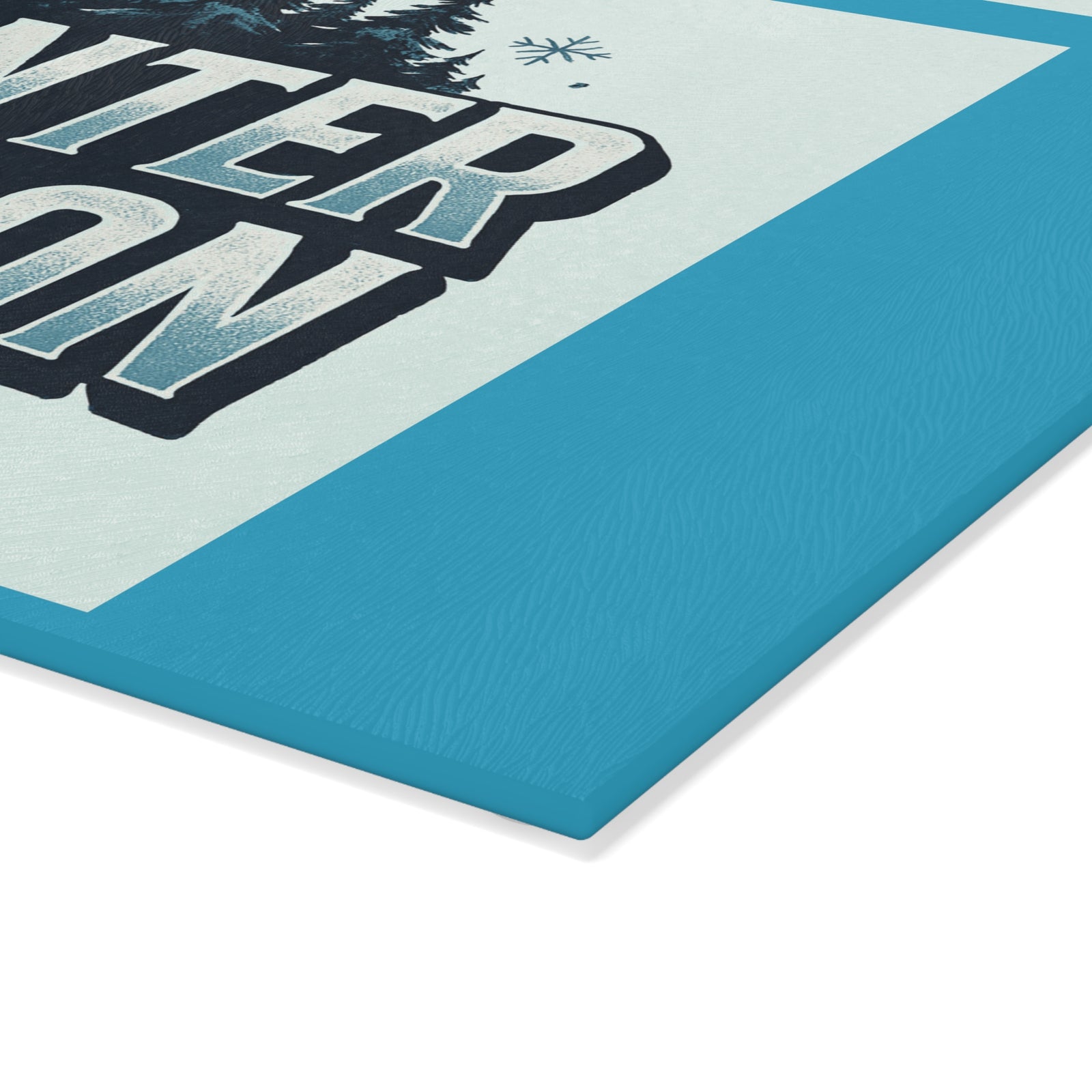 Glass Winter Season Cutting Board