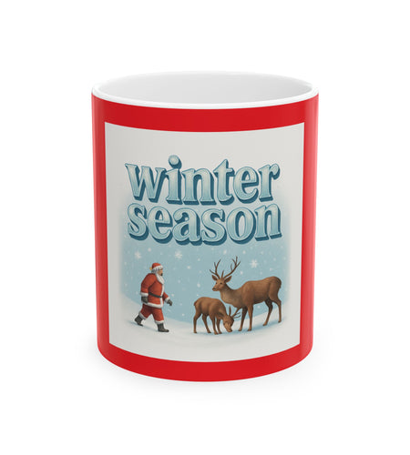 Winter Ceramic Mug, (11oz, 15oz)