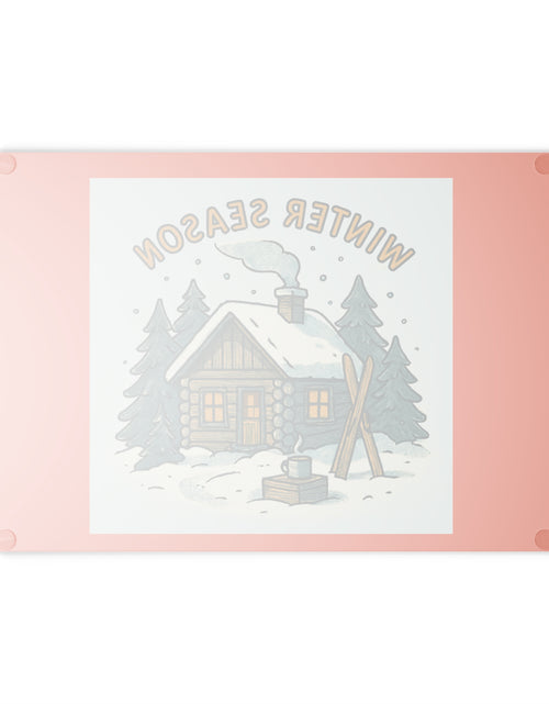 Load image into Gallery viewer, Glass Winter Season Cutting Board
