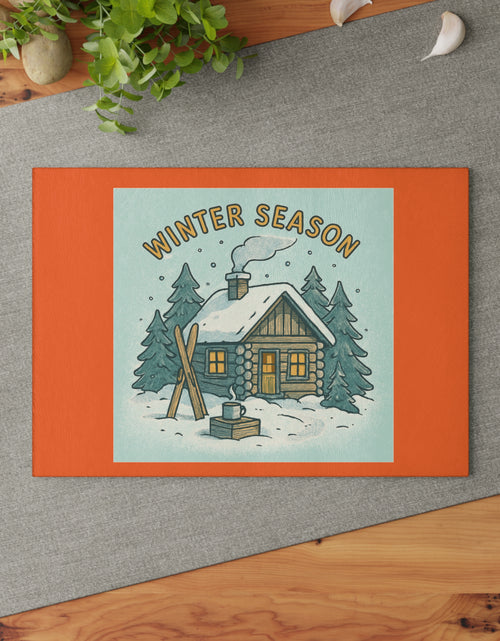 Load image into Gallery viewer, Glass Winter Season Cutting Board
