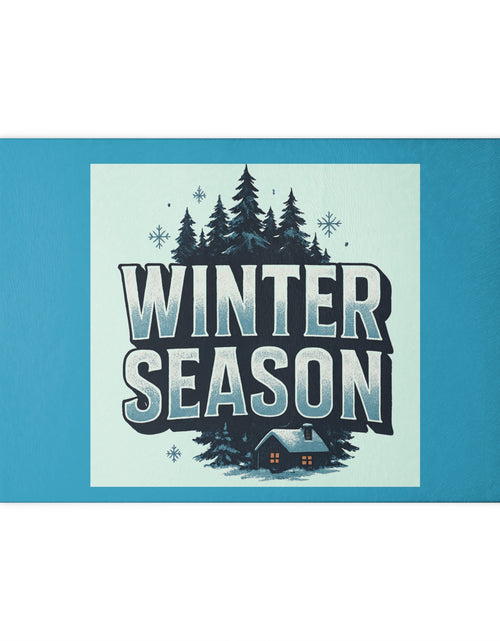 Load image into Gallery viewer, Glass Winter Season Cutting Board
