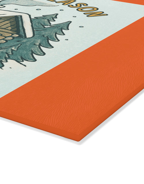 Load image into Gallery viewer, Glass Winter Season Cutting Board
