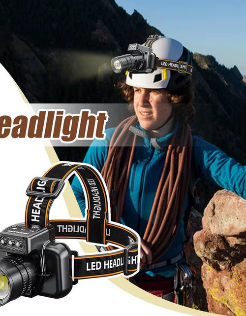 Load image into Gallery viewer, BeamLite™ Rechargeable LED Headlamp – High-Power Forehead Torch for Outdoor Adventures
