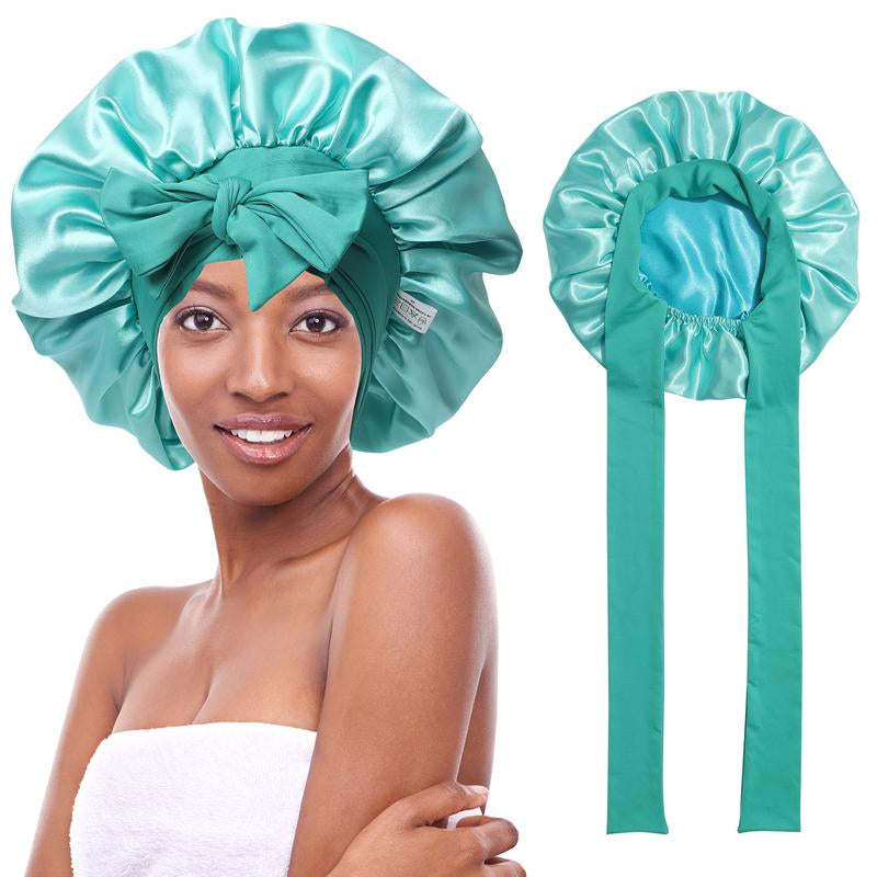 Silk-Like Satin Double-Layer Hair Cap