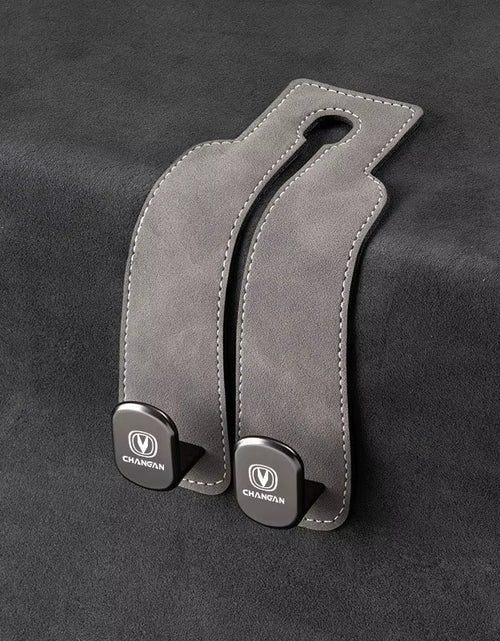 Load image into Gallery viewer, Luxury Suede Double Hook Organizer – Premium Rear Seat Backrest Hook for Changan CS Series &amp; Eado
