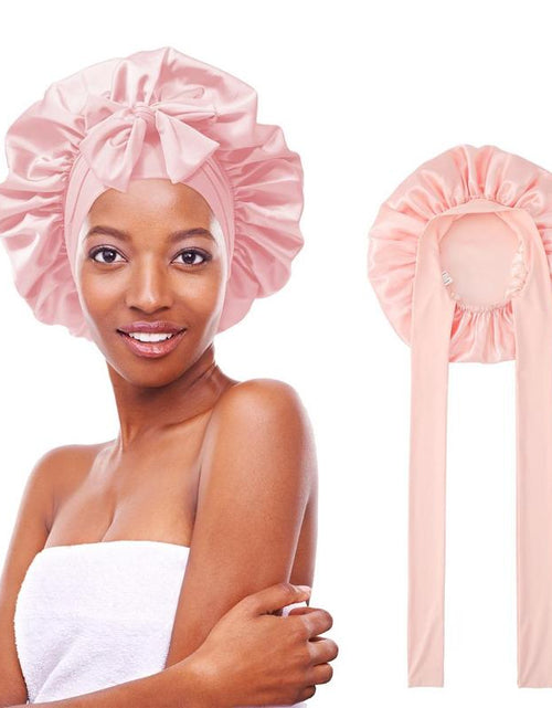 Load image into Gallery viewer, Silk-Like Satin Double-Layer Hair Cap
